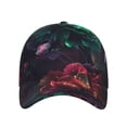 thumbnail image 2 of Yiaed Red And Green Carnation Print Cap Adjustable Size for Running Workouts and Outdoor Activities All Seasons, 2 of 5
