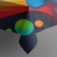 thumbnail image 4 of Colorful Tie Dye Wave Sphere Pattern Rectangle Tablecloth 60"x120",Waterproof Polyester Rectangle Table Cloth, Wipeable Spillproof Polyester Tablecloth for Dining, Camping, Indoor and Outdoor, 4 of 6