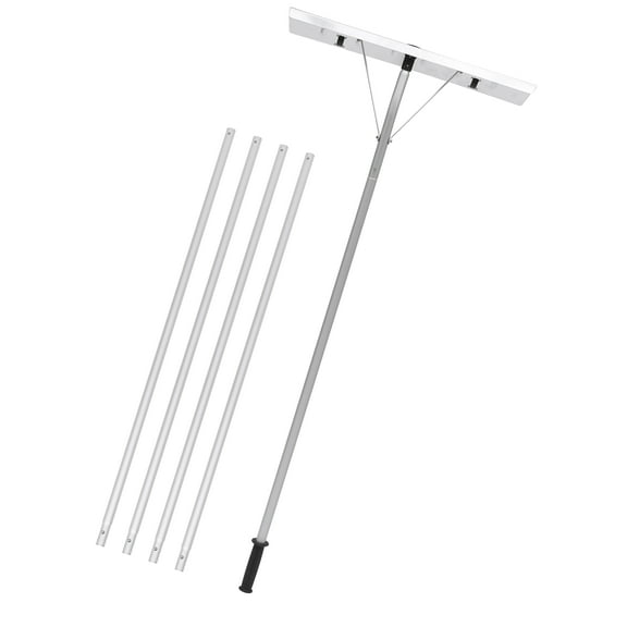 HONGGE 20ft Snow Rake for House Roof with Aluminum Blade Lightweight Roof Rakes for Snow Removal