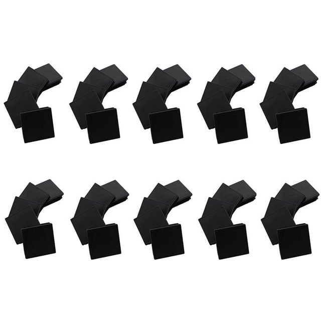 Insertos de Tubo Cuadrado de Plástico Tapas de Tapa Ciega 50mmx50mm 50 Piezas