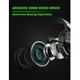 thumbnail image 3 of ULTREND Gaming Headset with Microphone, Wired Headset with RGB Light. (Green), 3 of 8