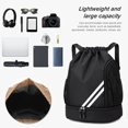 thumbnail image 4 of Bolsos de tela Oxford para hombre informales con cordón para oficina viaje escuela bolso de compras, 4 of 9