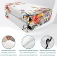 thumbnail image 4 of Full Quilt Set 78''x90'', Vintage Flowers Lightweight Summer Bedspread Coverlet Set with 2 Pillow Shams, Spring Floral Botanical Pastoral Breathable All Season Quilt Bedding for Bedroom/Guest Room, 4 of 9
