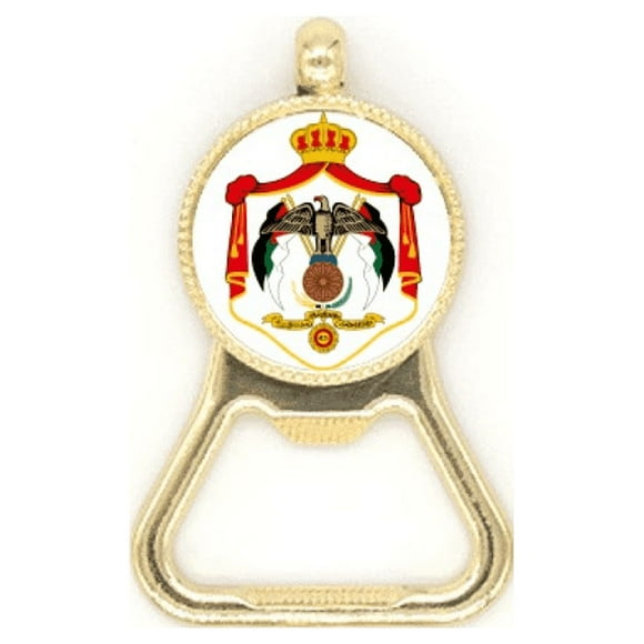 Jordan Asia National Emblem Beer Bottle Cap Opener Stainless Steel Key Chain
