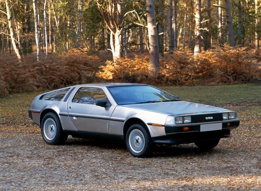 1981 De Lorean DMC-12 sports car powered by a 28 litre V6 PVR (Peugeot-Volvo-Renault) engine Features gull-wing doors Country of origin USA but was built in Northern Ireland Canvas Art - Panoramic Ima