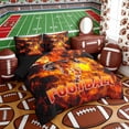 thumbnail image 2 of Erosebridal Fire Football Twin Bedding Sets, Sport Bedding Comforter Set for Men and Boys, Black Reversible 7pcs, 2 of 6