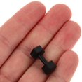 thumbnail image 3 of Estbridge Mini Haltères pour Déco Alliage Noir Surface Lisse Design Compact 3 Pcs, 3 of 8