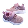 thumbnail image 4 of LTTVQM Toddler Sneakers Wide Toe Box Orthopedic Athletic Running Shoes Breathable Mesh Lightweight Breathable Non-Slip Lace Up School Walking Footwear with Adjustable Snap Pink 1 Big Kids, 4 of 5