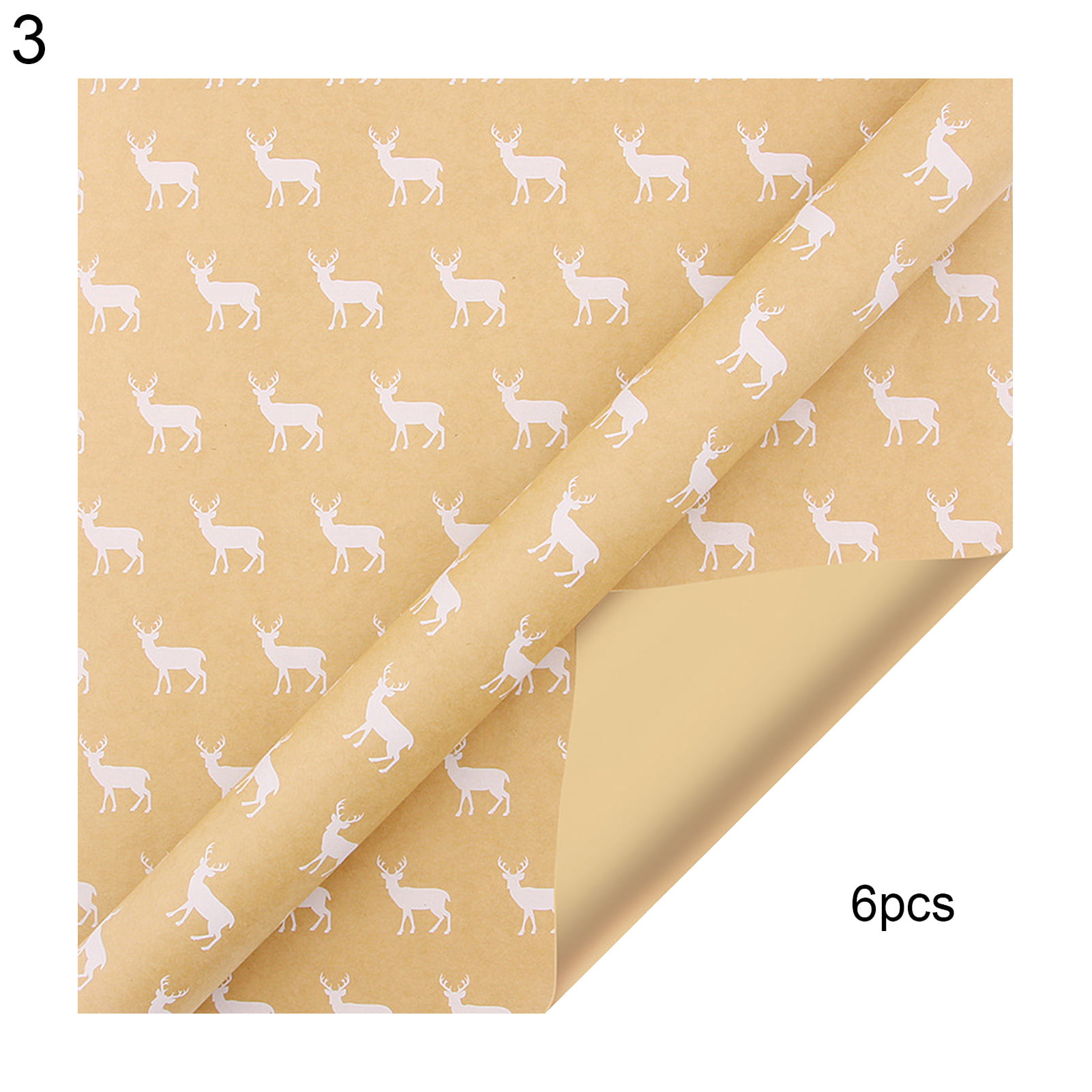 Assorted Kraft Fashion Wrapping Paper 69cm x 2m
