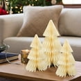 thumbnail image 2 of Sylvtty Paper Christmas Tree Decoration 6/8/10/12 Inch 3D Honeycomb Tree Table Centerpiece for Holiday Party Home Office Kitchen Decor, 2 of 7