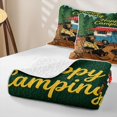 thumbnail image 4 of Erosebridal Bear RV Car Twin Quilt Set, Tropical Happy Camping Twin Coverlet Set for Boys and Girls, 2pcs, 4 of 7