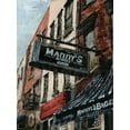thumbnail image 2 of Cusson, Marie Elaine 25x32 Gold Ornate Wood Framed with Double Matting Museum Art Print Titled - New York Neighborhood II, 2 of 4