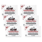 6 Pack - Fisherman's Friend Original Extra Strong Menthol 38 Lozenges Each