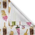 thumbnail image 6 of Ambesonne Ice Cream Valance & Curtain, Watercolor, 55"x30", Multicolor, 6 of 6