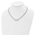 thumbnail image 6 of Diamond2Deal 925 Sterling Silver RHplated Polished Chain Necklace for Women 1, 6 of 6