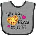 thumbnail image 3 of Inktastic Valentine's Day You Stole a Pizza of My Heart Boys or Girls Baby Bib, 3 of 4