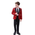 thumbnail image 4 of Traje de lentejuelas de color para niños, baile, actuación de piano, día del niño, guapo anfitrión, vestido de actuación brillante., 4 of 5