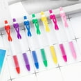 thumbnail image 4 of Uanit 10Pcs Aids Awareness Mini Pen Ribbon Retractable Gel Roller Pen Breast Cancer Awareness Ribbon Pen Point Breast Cancer Pens Plastic Gel Ballpoint Pens for Women Gift 10Ml, 4 of 4