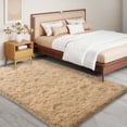 thumbnail image 6 of Janvonne Fluffy Area Rugs for Living Room,Bedroom,Dorms,5x7ft Soft Shaggy Sofa-side Carpet, Home Decor Aesthetic,Camel, 6 of 8