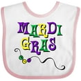 thumbnail image 3 of Inktastic Mardi Gras Beads Boys or Girls Baby Bib, 3 of 4