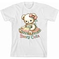 thumbnail image 3 of Beary Cute Teddy Bear Boy's White Crew Neck Short Sleeve Tee-Medium, 3 of 4