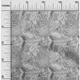 thumbnail image 2 of oneOone Silk Tabby Light Gray Fabric Tropical Leaf Craft Projects Decor Fabric Printed By The Yard 42 Inch Wide, 2 of 5
