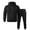 41# Black, variant on Men's Track Suit 2 Piece Set Pullover Hoodies & Drawstring Joggers Sweatsuit Fall Winter Loungewear Orange S