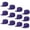 Purple, variant on Wholesale 12 Pack Snapback Hat Cap Hip Hop Style Flat Bill Blank Solid Color Adjustable Size Purple