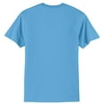 thumbnail image 2 of Mens Core Blend Cotton/Polyester Tee Shirt Aquatic Blue 5XL, 2 of 3
