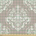 thumbnail image 2 of Ambesonne Damask Fabric by the Yard Upholstery, Monochrome Oriental Motifs, 1 Yard, Pale Salmon White, 2 of 5