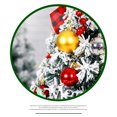 thumbnail image 3 of El cliente trae  3 pilas AA Nuevo paquete de árbol de Navidad flocado verde de 60 cm decoración bricolaje centro comercial mostrador boutique de escritorio pequeños adornos ANGGREK Otros, 3 of 8