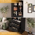 thumbnail image 2 of iSunirm 23.6'' Modular Closet System with 3 Drawers and 6 Cube Storage, Freestanding Wood Walk-in Closet Organizers, Black, 2 of 8