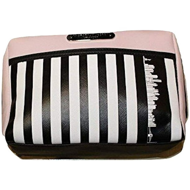 Victoria's Secret Limited Edition Striped Cosmetic Make Up Bag Beauty