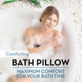 thumbnail image 3 of Basic Concepts Bath Pillow for Back and Neck Support, 3D Mesh, Relaxing Suction Cups Bathtub Cushion, 3 of 8