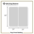 thumbnail image 3 of Abripedic Crispy Percale Sheets, 300-Thread-Count, 5PC Solid Sheet Set, 100% Cotton, Up to 18 Inch Deep Pocket, Split-King, White, 3 of 3