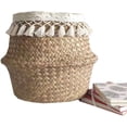 thumbnail image 3 of Cesta tejida para plantas de pasto marino, cesta tejida a mano para el vientre, cesta de mimbre para el vientre, macetero para interior para cesta de almacenamiento, lavandería, maceta para, 3 of 5