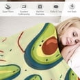 thumbnail image 3 of ARISTURING Avocado Pattern Flannel Blanket Lightweight Soft Blanket for All Seasons 50x60in, 3 of 6