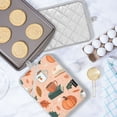 thumbnail image 5 of Yayeee Pot Holders Kitchen Heat Resistant with Pocket 7"x9.8" Cotton Oven Cooking Hot Pads, Pink Fall Coffee, 5 of 7