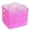 Pink, variant on 3-Tier Transparent Stackable Adjustable Compartment Slot Plastic Craft Storage Box Organizer Snap-Lock Tray Container (Medium 18 Compartment,Red)
