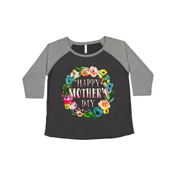 Inktastic Happy Mother's Day Flowers Women's Plus Size T-Shirt