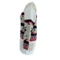 thumbnail image 6 of Liacowi Women Juniors Christmas Knitted Dress Long Sleeve Reindeer Snowflakes Print Sweater Pullover for Christmas Party, 6 of 9