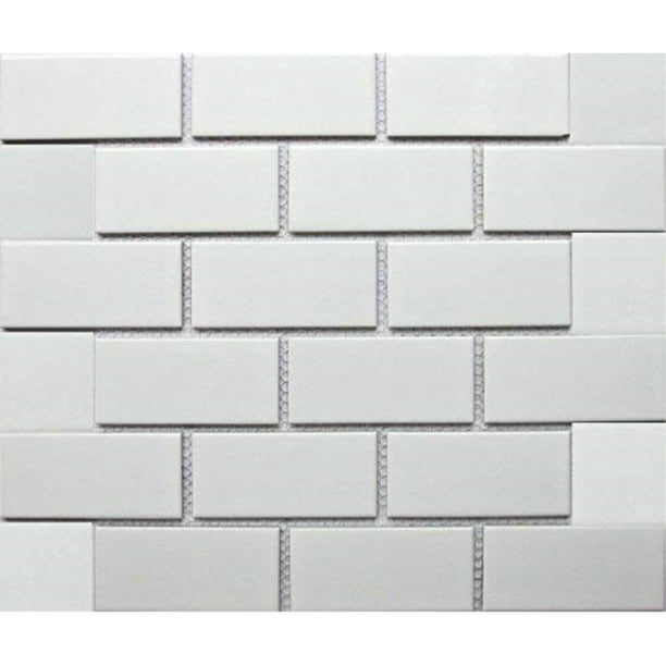 White Brick Bathroom Tiles White Tile Ceramic Subway Brick Gloss Finish 2 X 4 For Wall Tile Ba