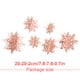 thumbnail image 5 of Advancent 1 Juego de adornos navideños de estilo Simple, adornos de copos de nieve para colgar en interiores, decoración de adornos para festivales para Kits de decoración para fiestas Rosado Advancent HA059996-02, 5 of 6