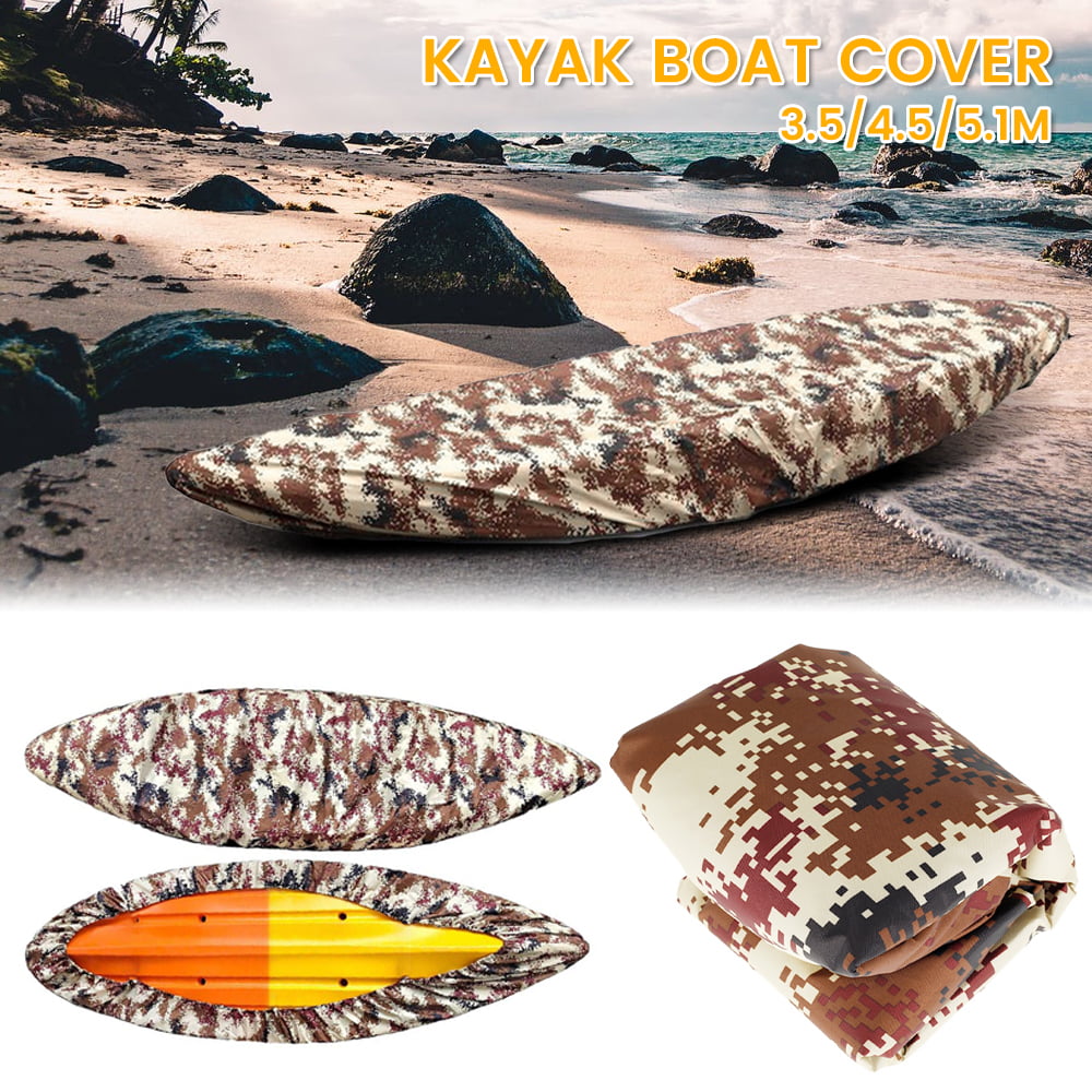 3-6.5M Kayak Storage Camo Cover Fishing Boat Canoeing Waterproof Protector@ R7F8 