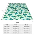 thumbnail image 3 of Salouo Green Sea Turtle Print Bed Blankets,Flannel Blanket Comfortable Air Conditioning Blanket Lightweight Blanket for Sofa Bed Travel & Couch -50"x40", 3 of 8