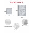thumbnail image 7 of Grey Flowers Kitchen Dish Towels for Drying Dishes Set of 2, Spring Floral Farmhouse Retro Art Waffle Weave Microfiber Hand Tea Bathroom Towels Quick Dry & Absorbent Towel 15.7x23.6, 7 of 7