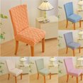 thumbnail image 4 of Nituyy Elastic Chair Cover, Soft Plush Chair Back Cover Jacquard Dining Chair Cover Home Decor, 4 of 4