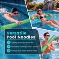 thumbnail image 4 of EDX （2 pack）46 x 5.5 in Swimming Pool Noodle, Heavy Duty NBR Foam Swim Stick with Vinyl Dipped Surface, 250 LBS Support, Wave Design Non-Slip Floating Aid for Pool Beach Lake Ocean, 4 of 7