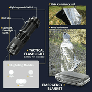TEIPUERY 38-in-1 Survival Kit for Men, Emergency Survival Kit with Flashlight, Compass and Camping Tools for Hiking, Outdoor Adventures