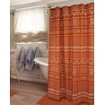 thumbnail image 2 of Mudcloth Fabric Shower Curtain, 72-Inch Ethnic African Inspired Big Arrow Boho Bathroom Shower Curtain Sets Mud Cloth Decor, Heavy Weighted & Waterproof (Rusty Red, 72 x 72), 2 of 6